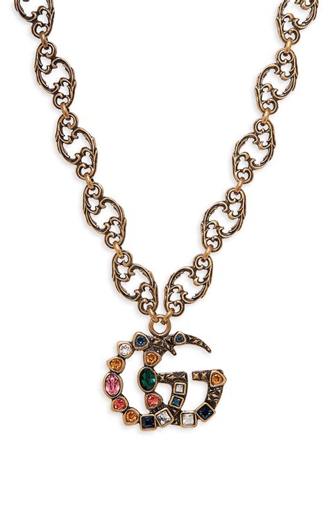 gucci crystal necklace free shipping|gucci necklace cheap.